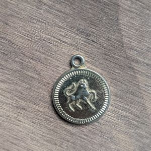 Taurus coin pendant